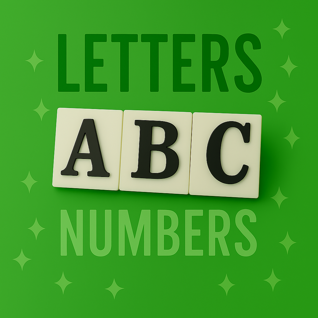 LETTERS & NUMBERS