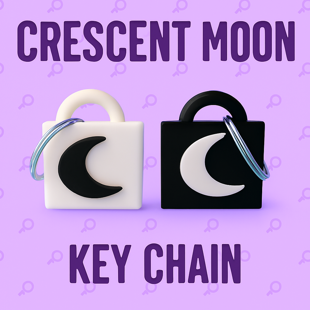 Crescent Moon Keychain