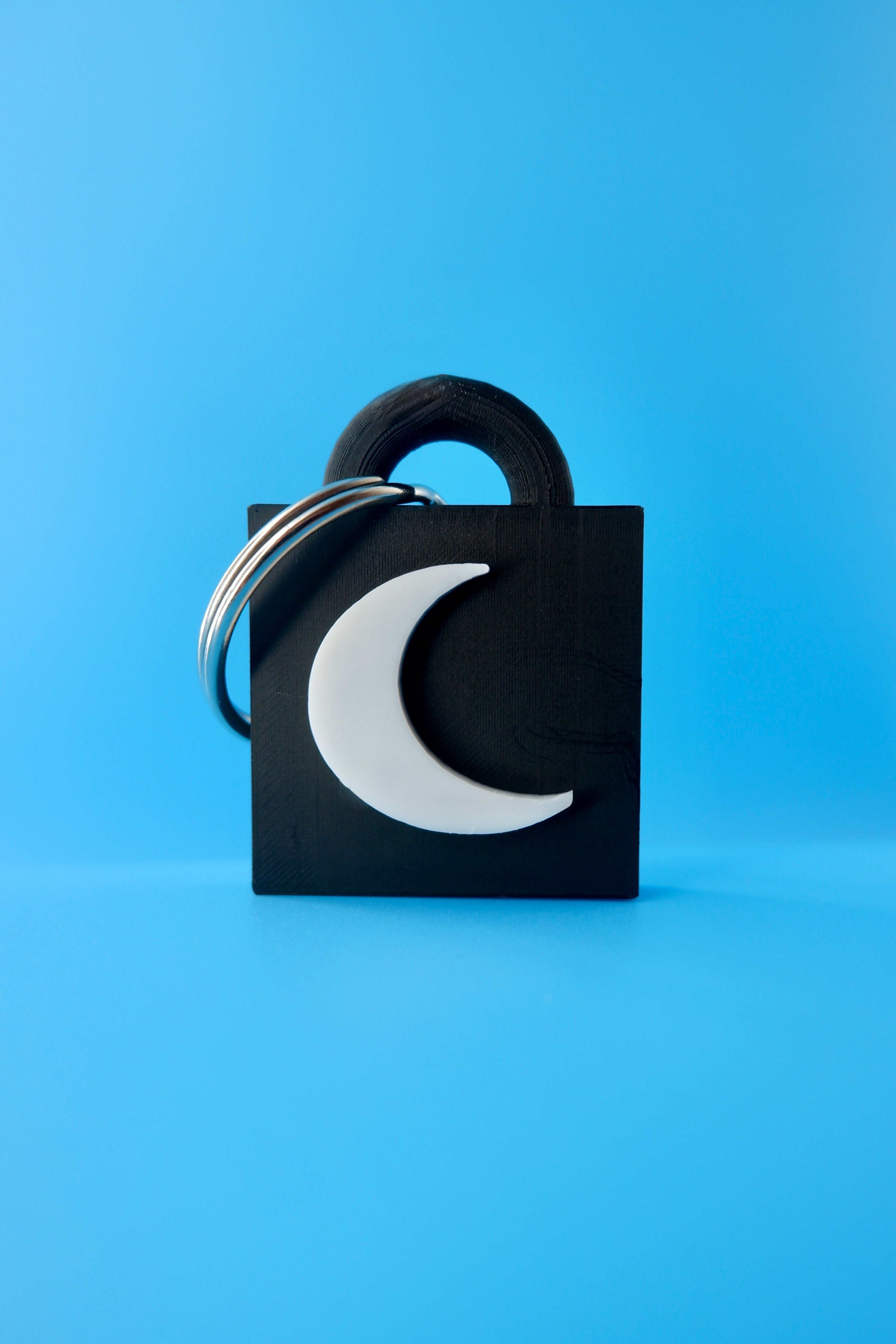Crescent Moon Keychain