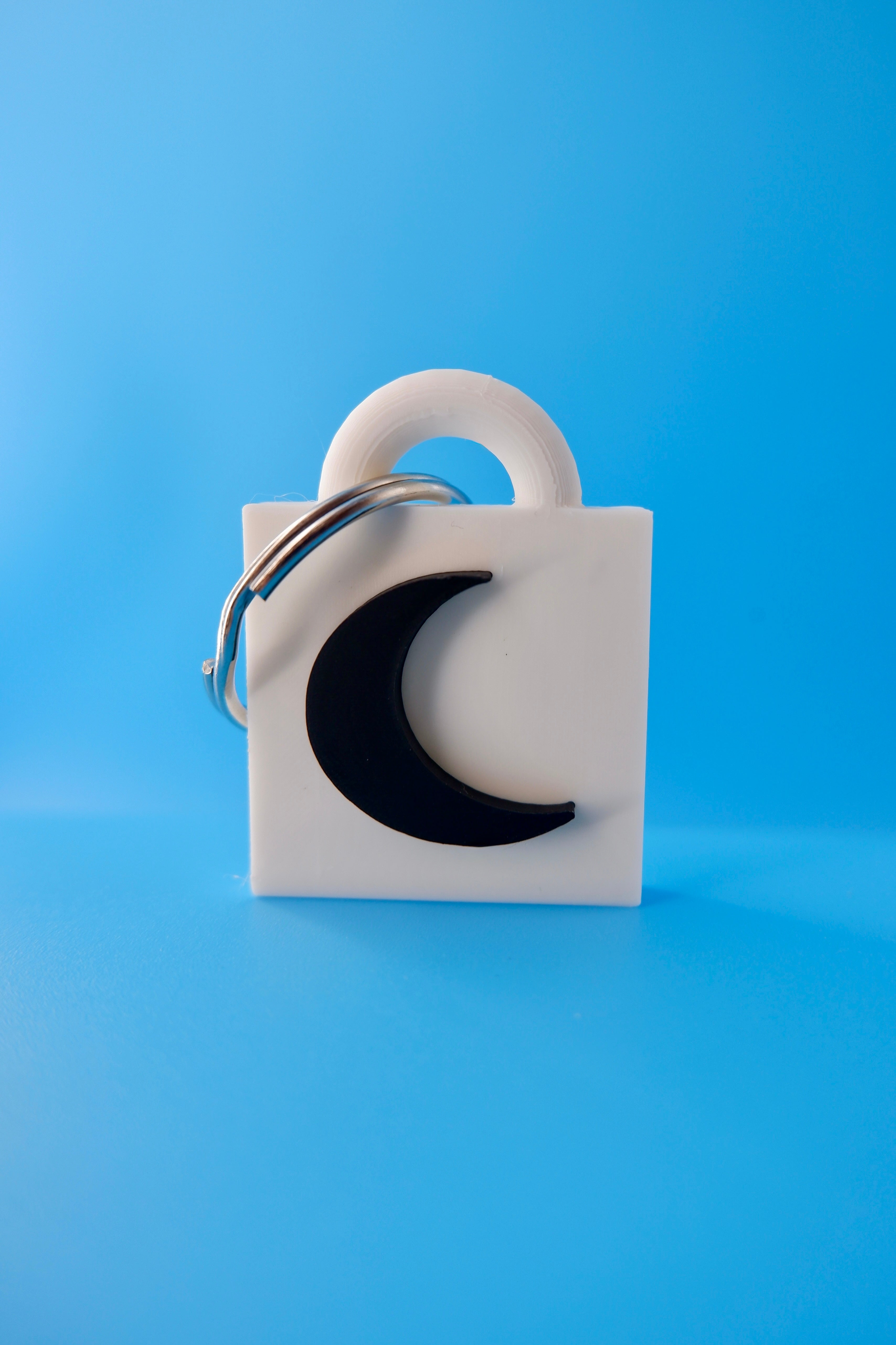Crescent Moon Keychain