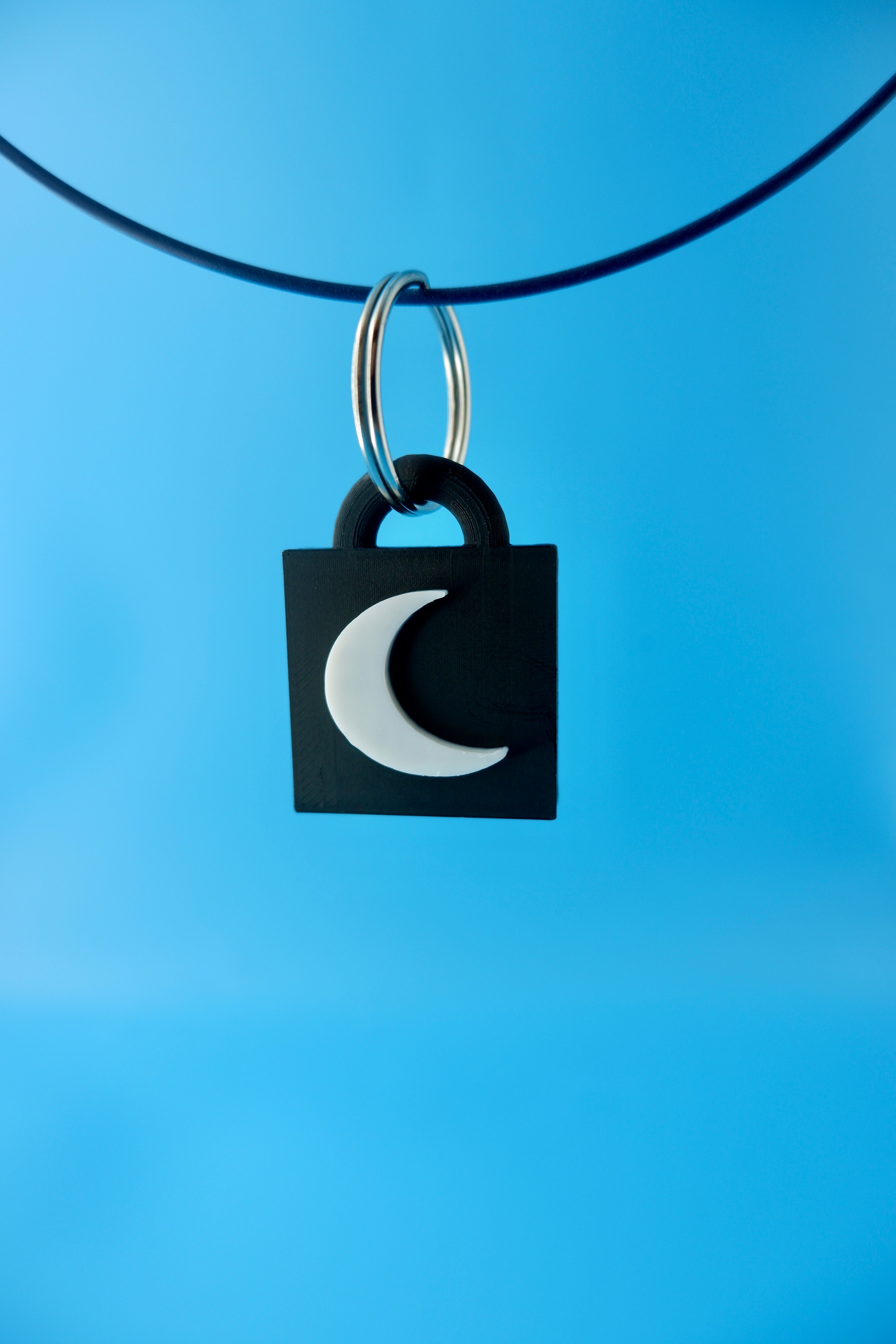 Crescent Moon Keychain