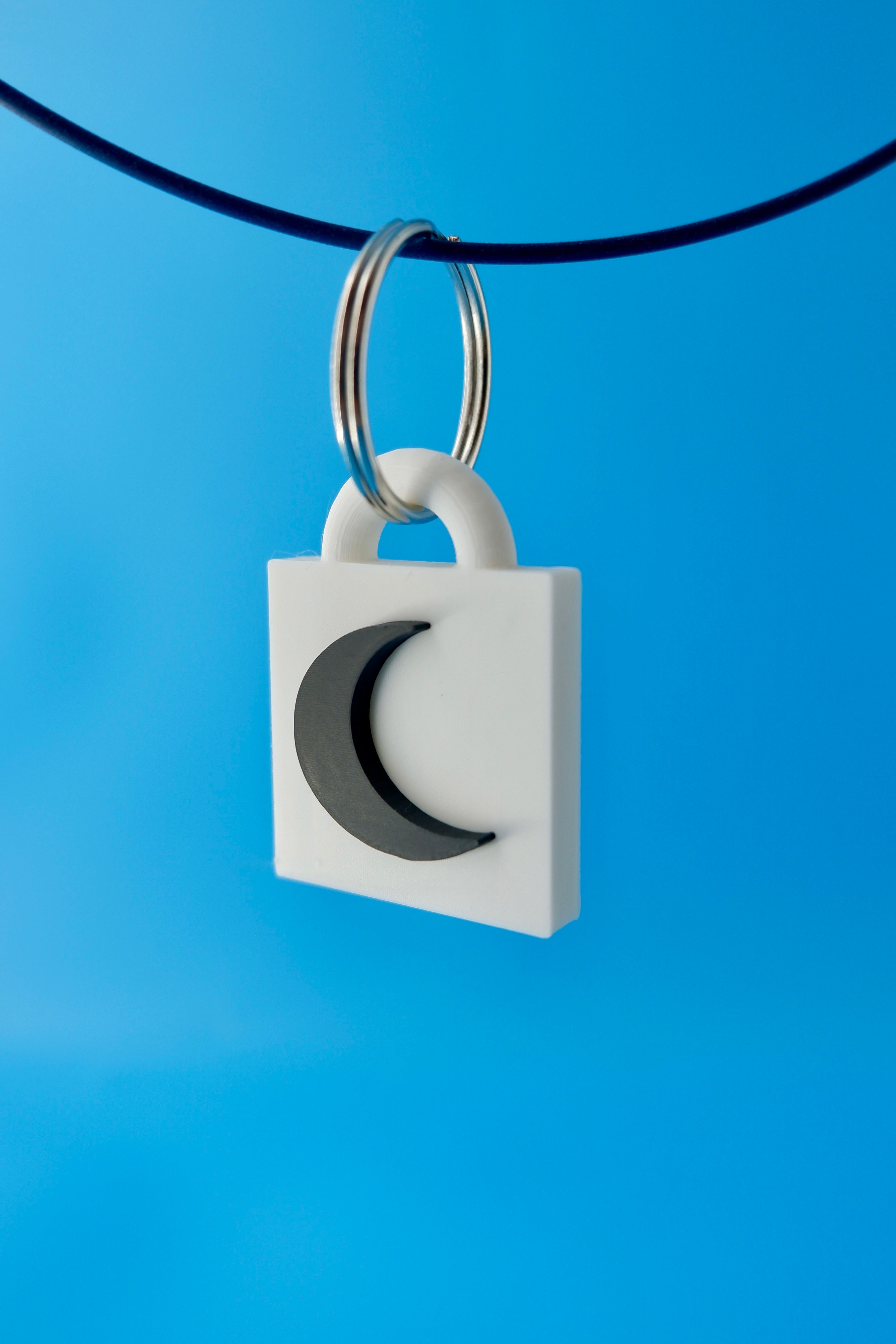 Crescent Moon Keychain
