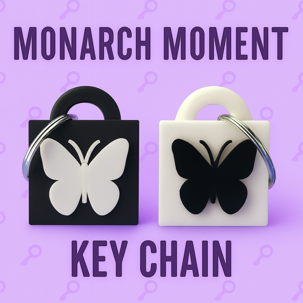 Monarch Moment Keychain