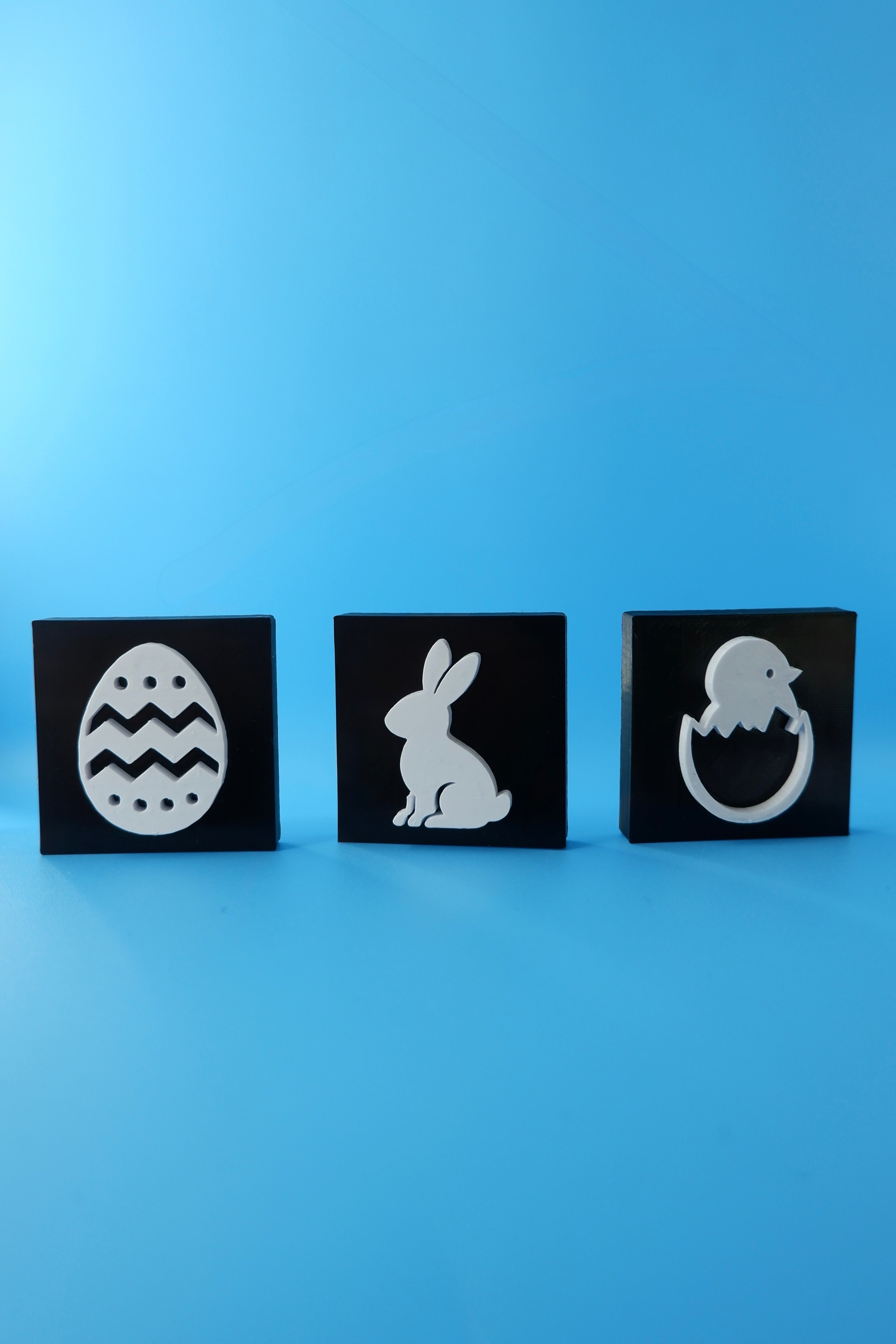 Easter Egg, Bunny & Hatching Chicken - Set