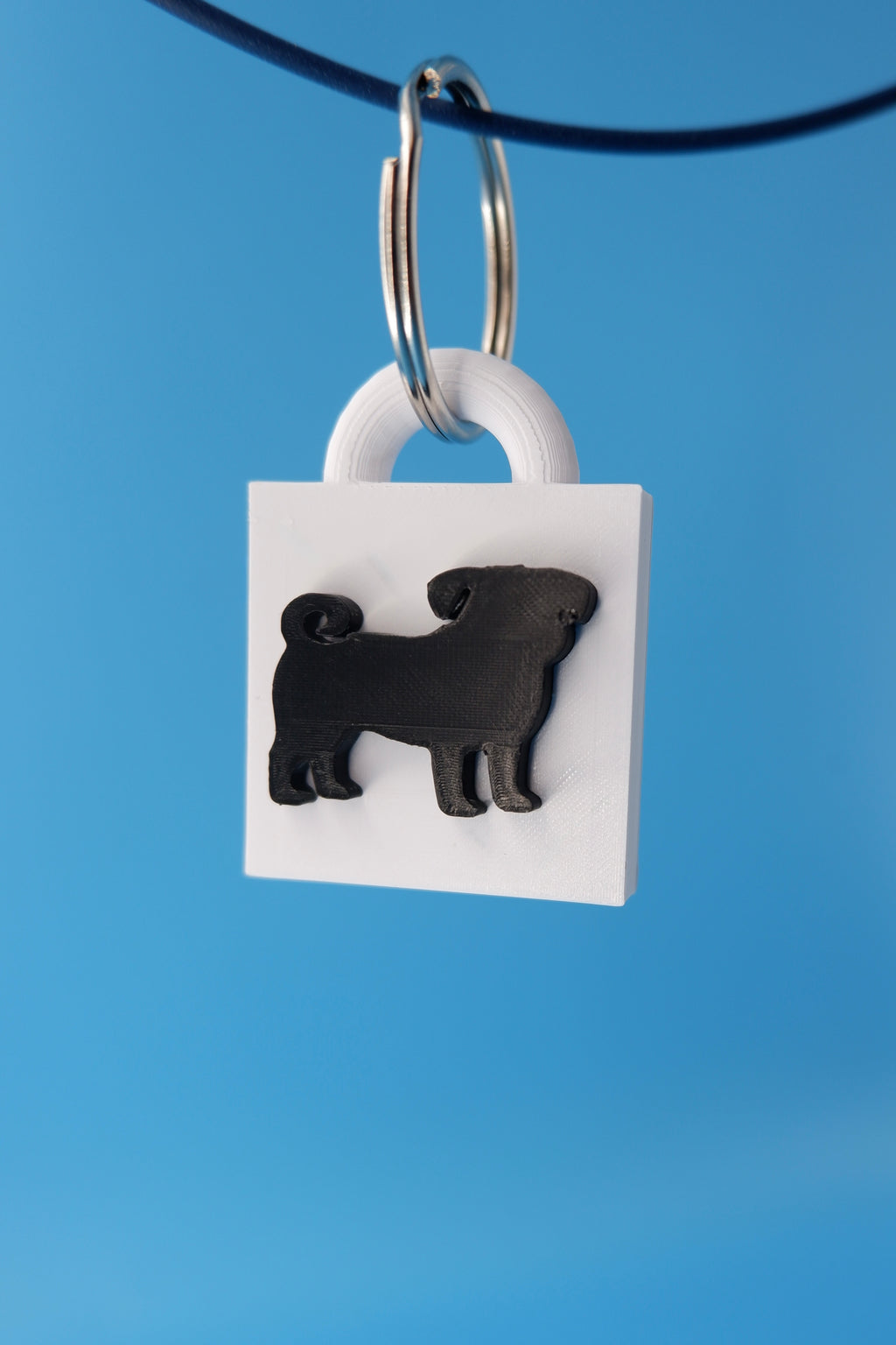 Pug Keychain