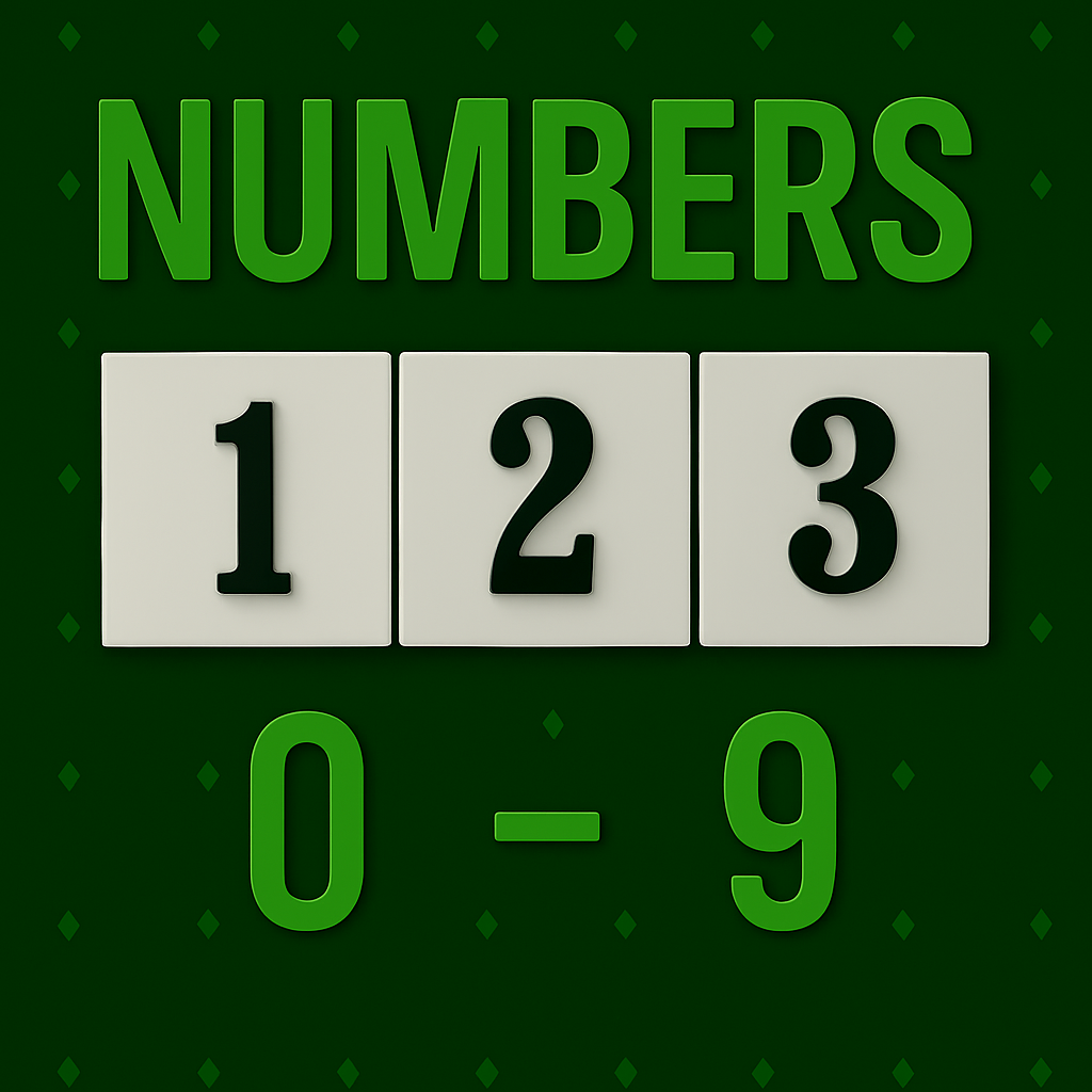 Numbers 0-9