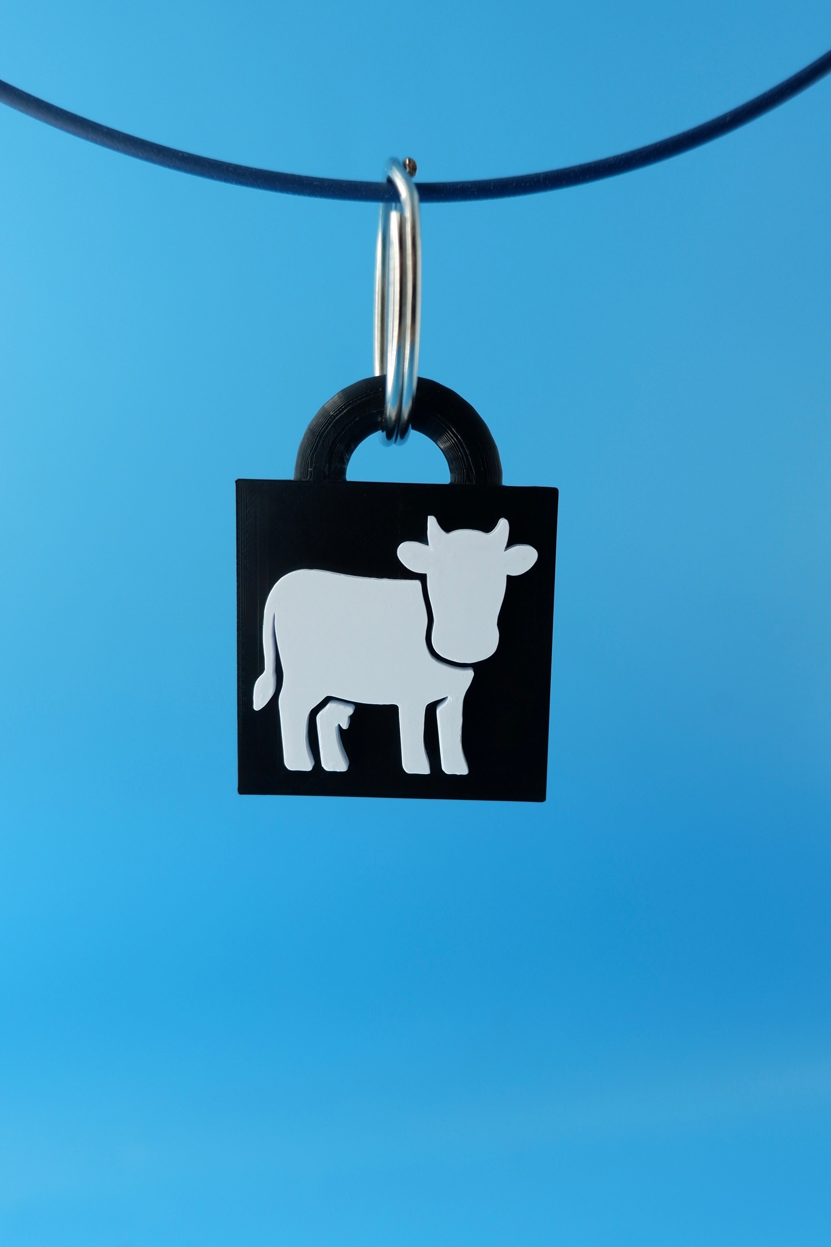 Cow Keychain