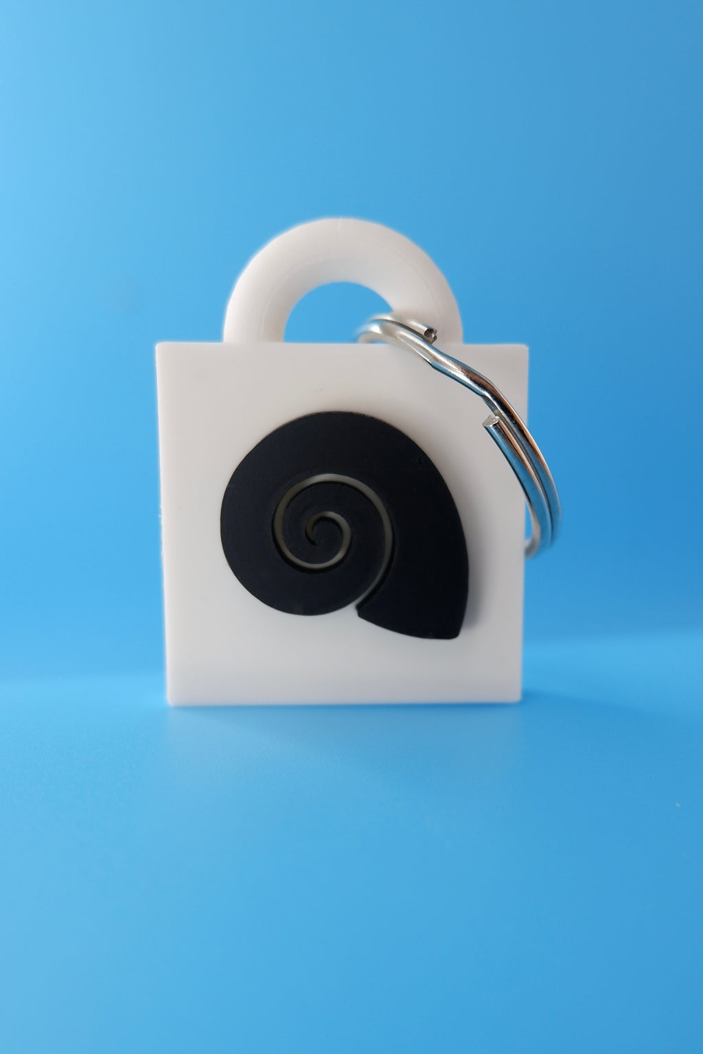 Spiral Seashell Keychain