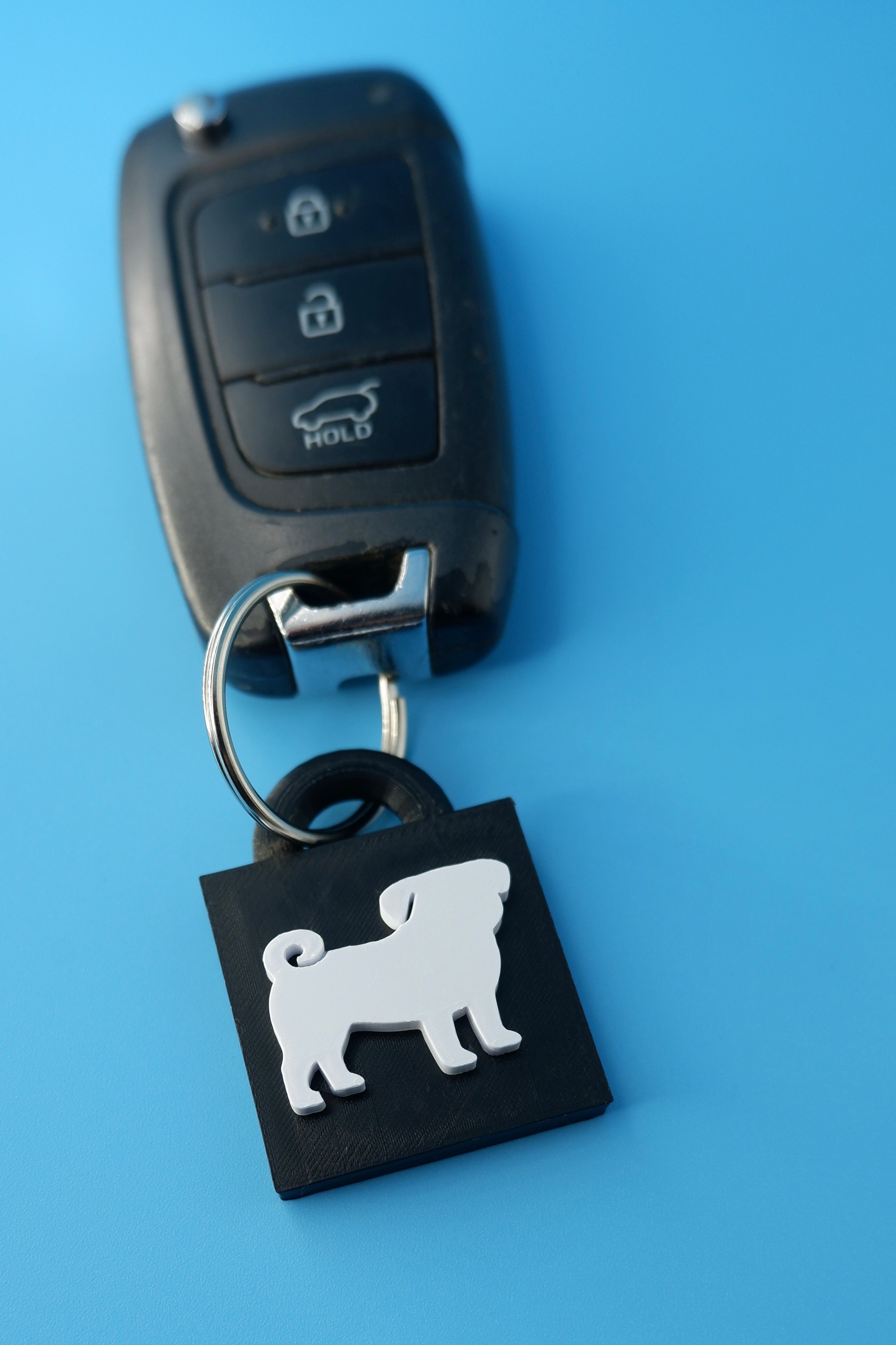 Pug Keychain