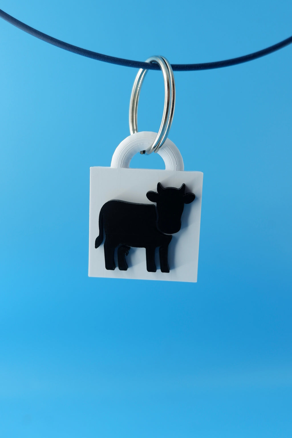 Cow Keychain