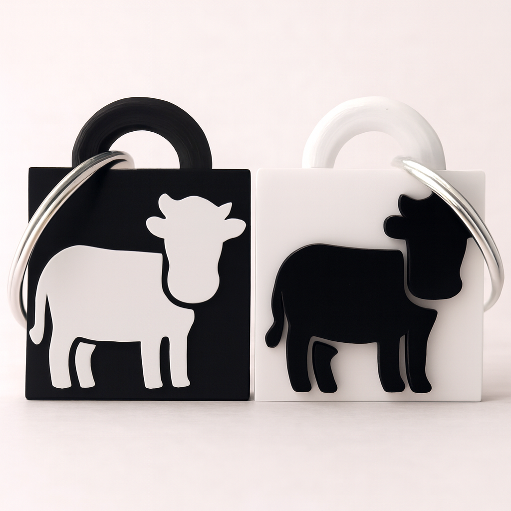 Cow Keychain