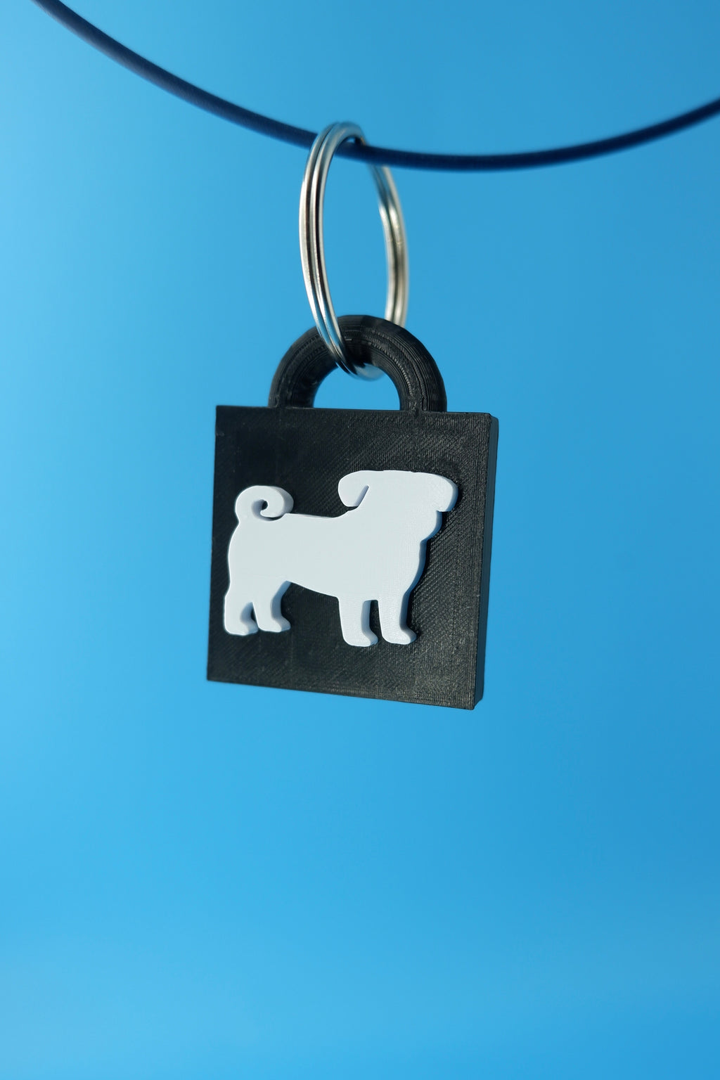 Pug Keychain