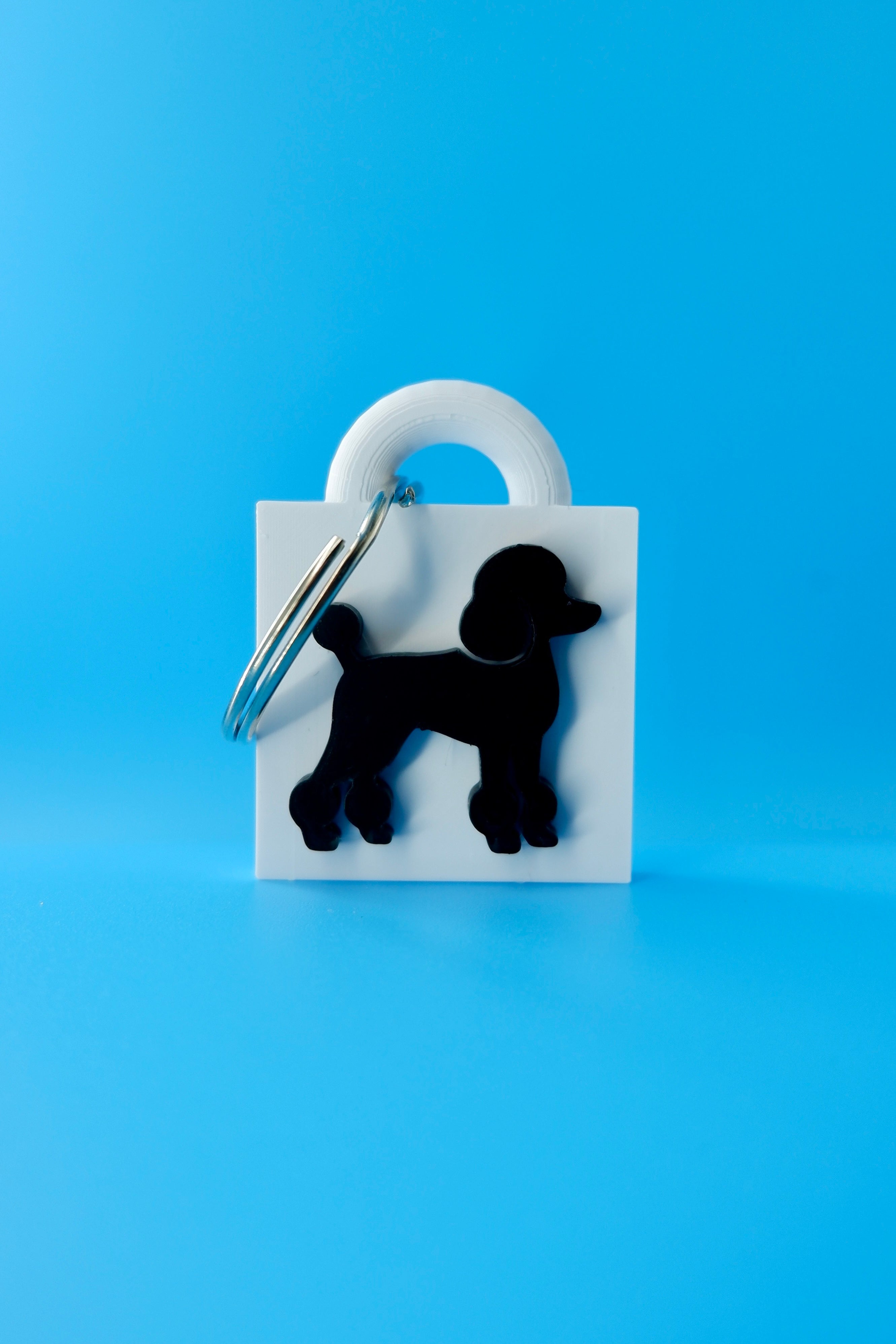 Poodle Keychain