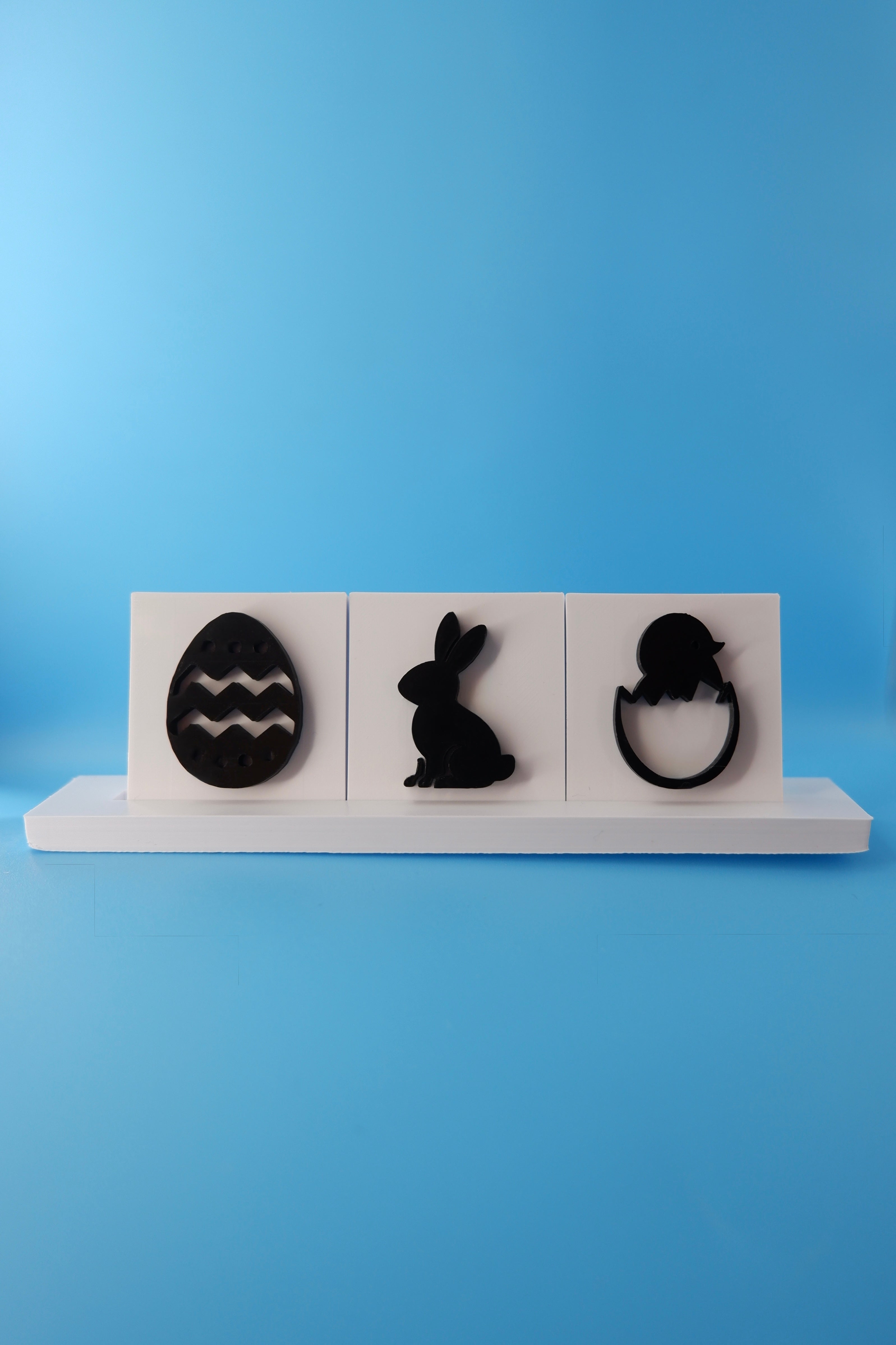 Easter Egg, Bunny & Hatching Chicken - Set