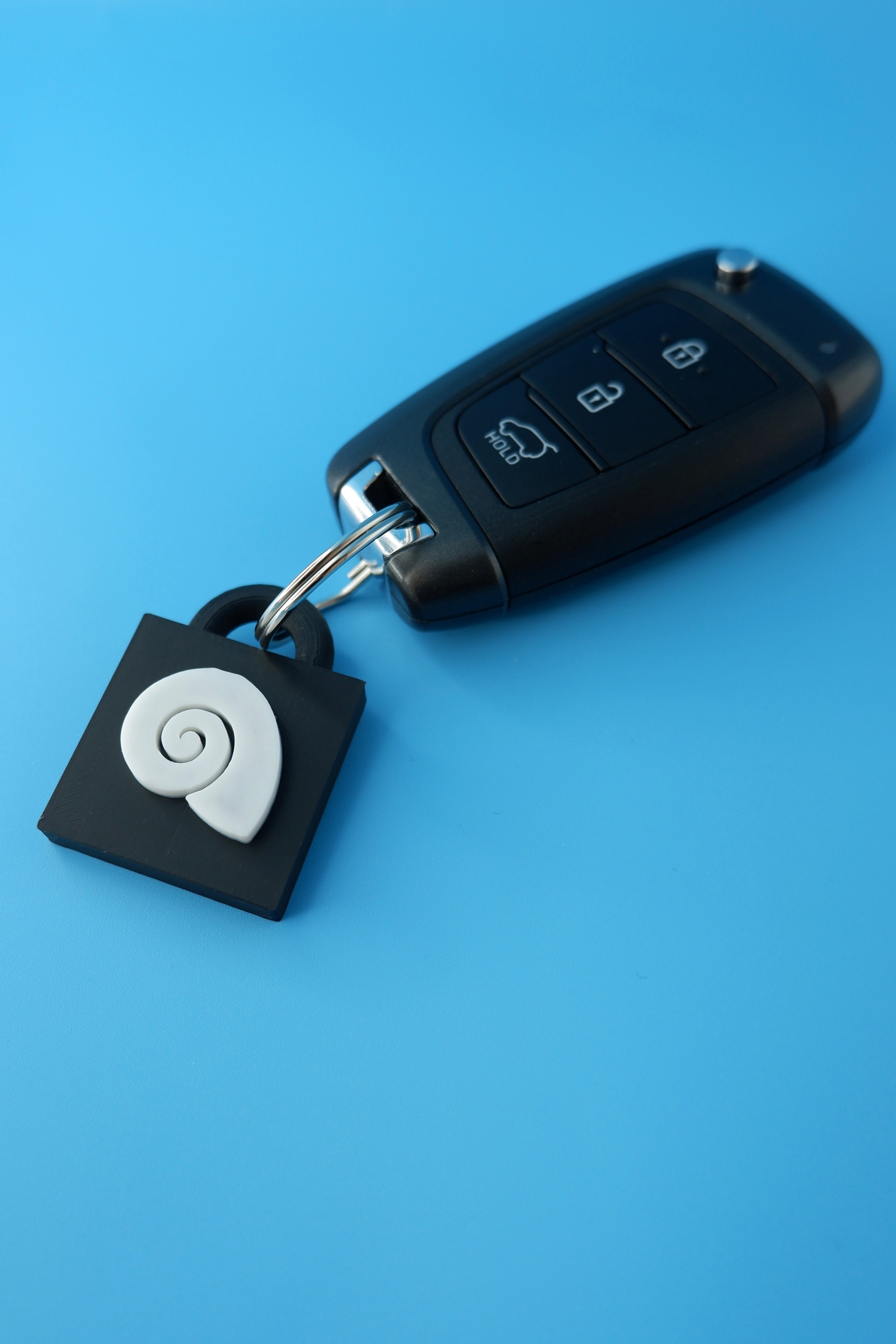 Spiral Seashell Keychain