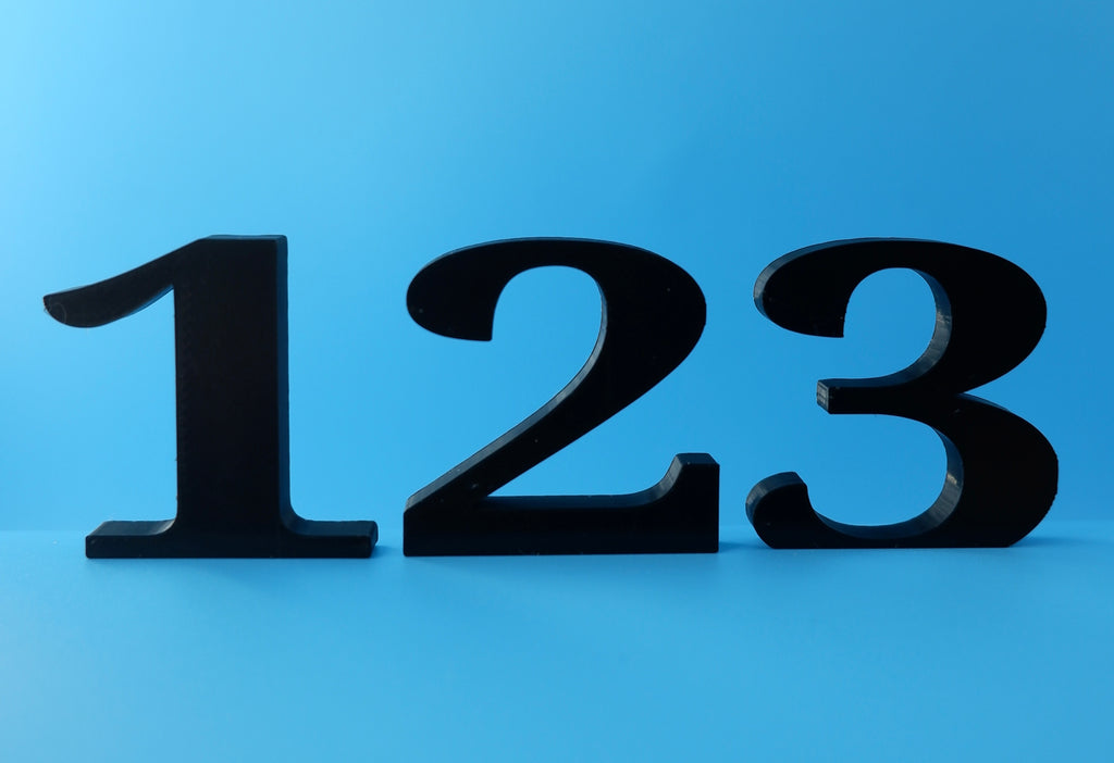Freestanding: Numbers 0-9