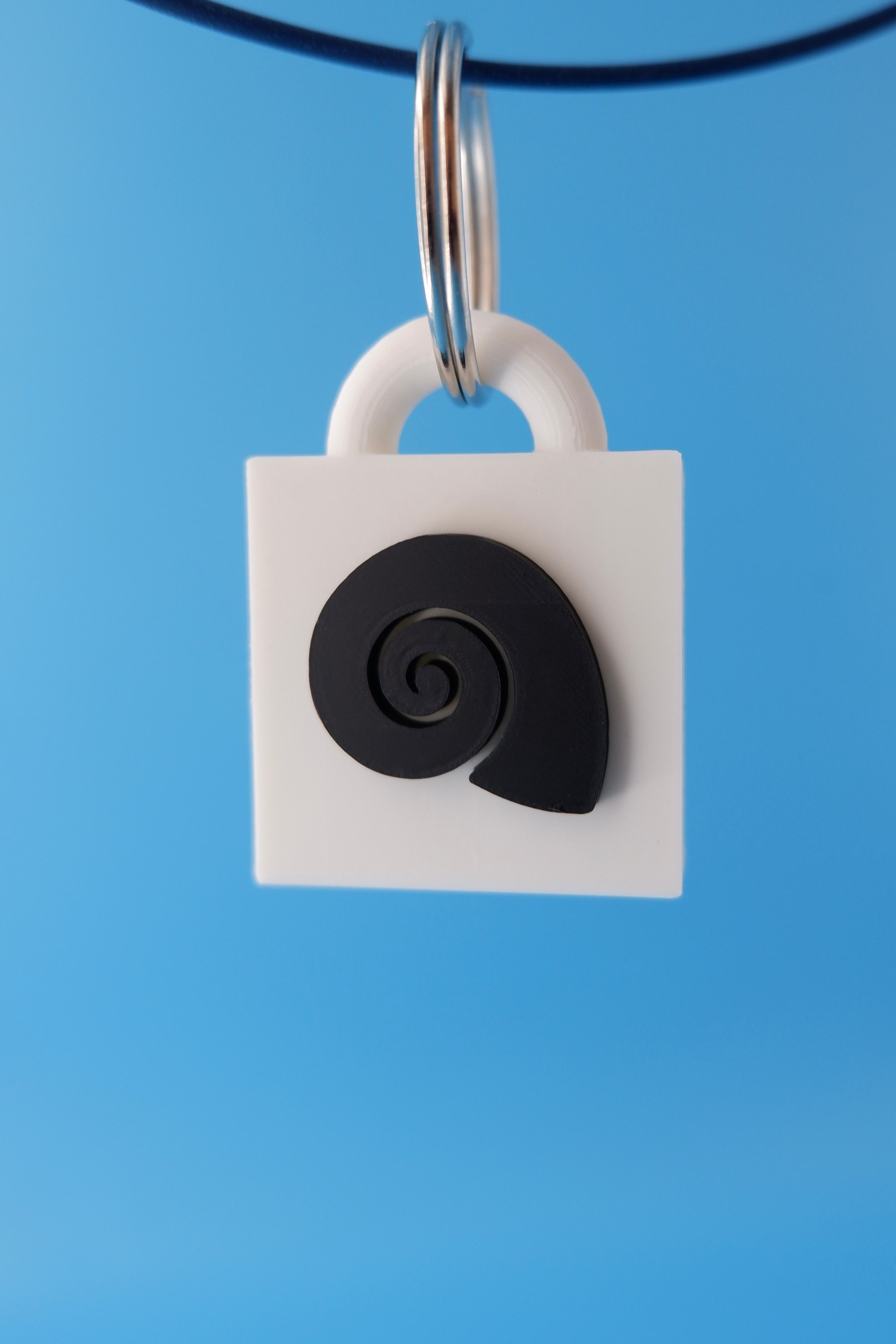 Spiral Seashell Keychain