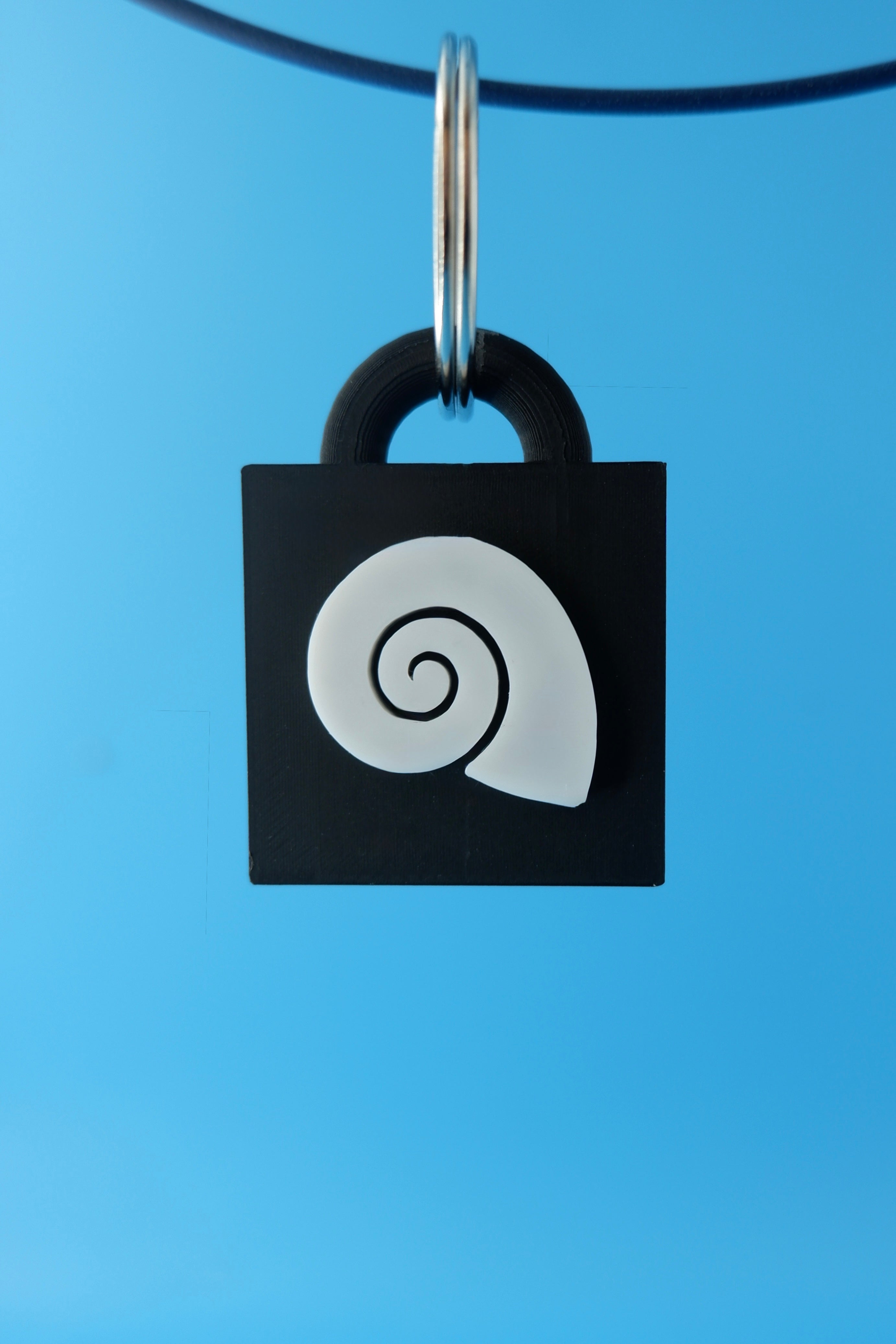 Spiral Seashell Keychain