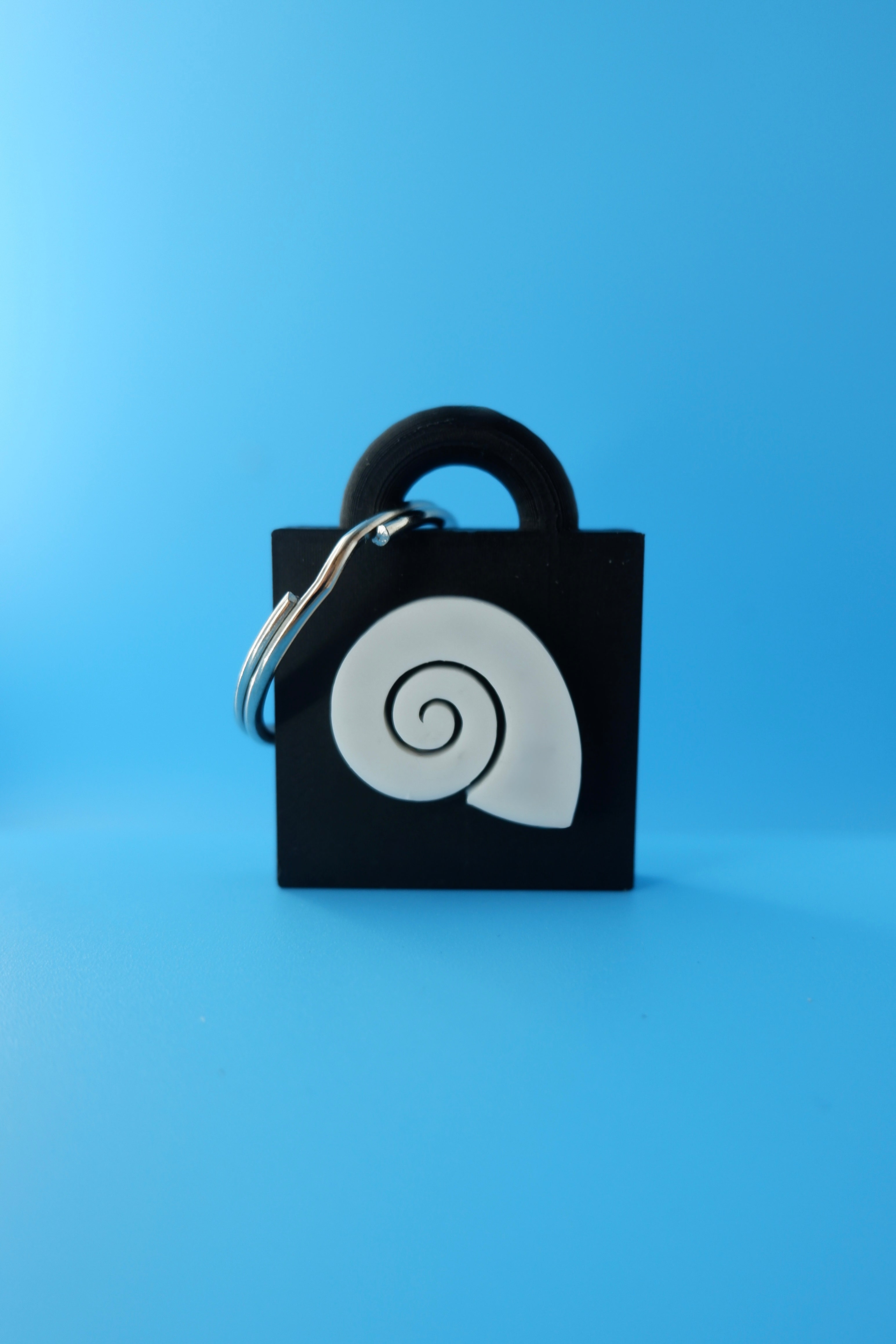 Spiral Seashell Keychain