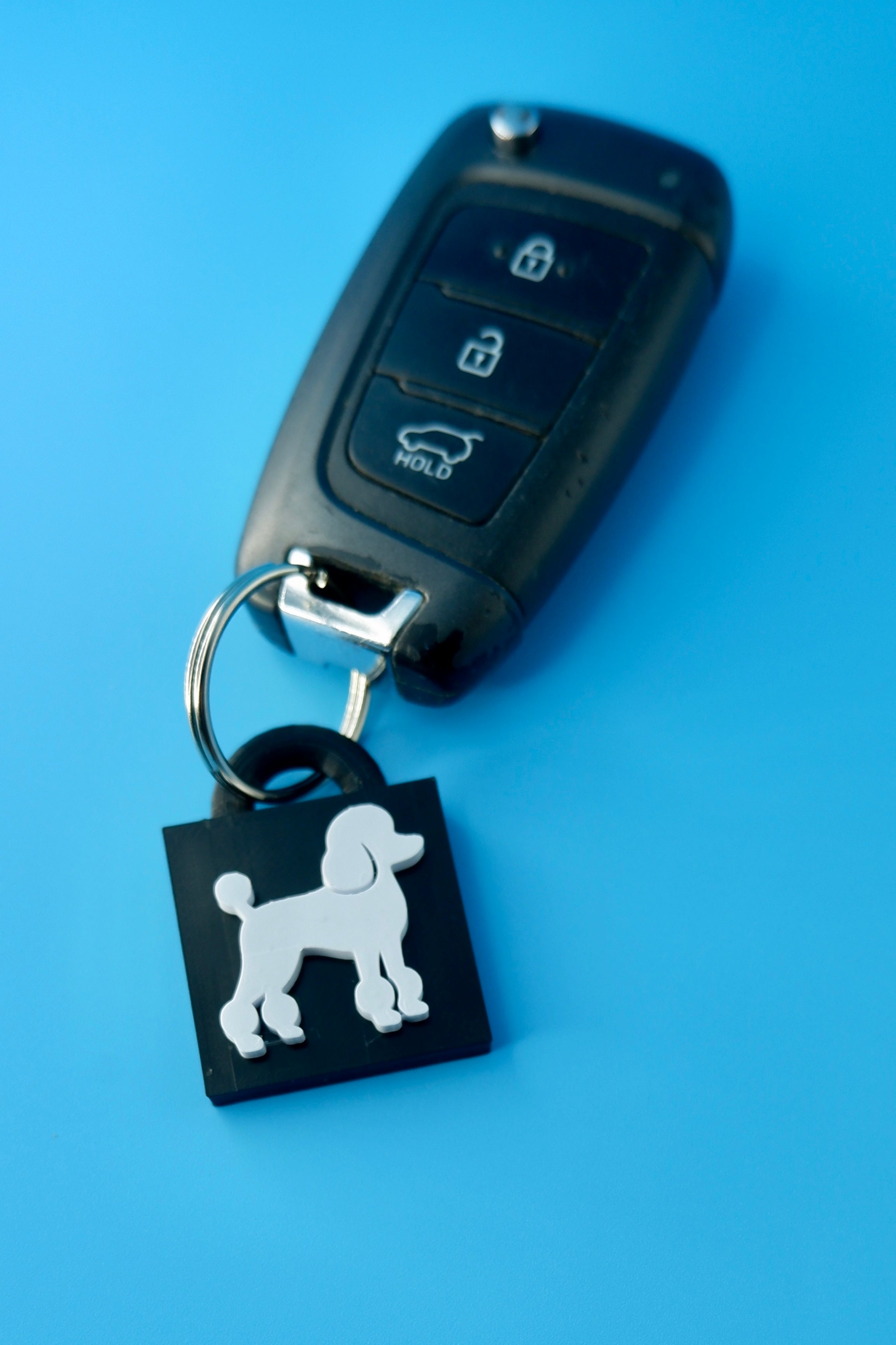 Poodle Keychain