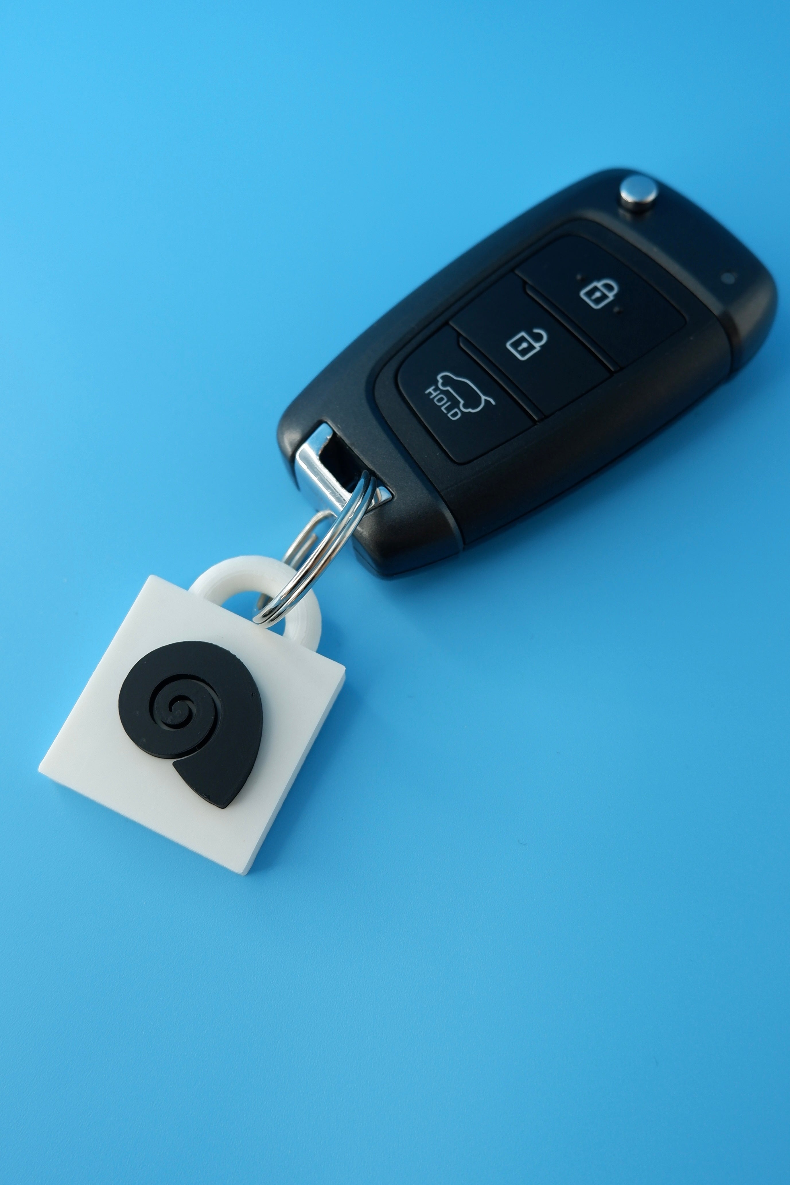 Spiral Seashell Keychain