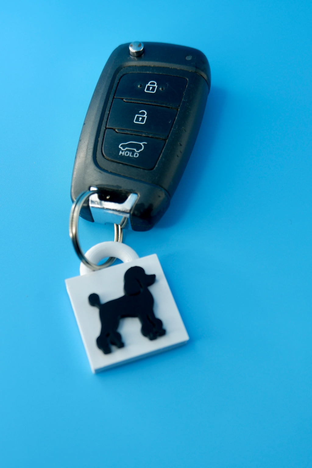 Poodle Keychain