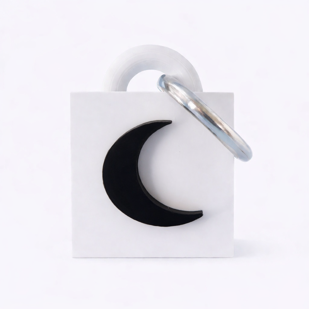 Crescent Moon Keychain