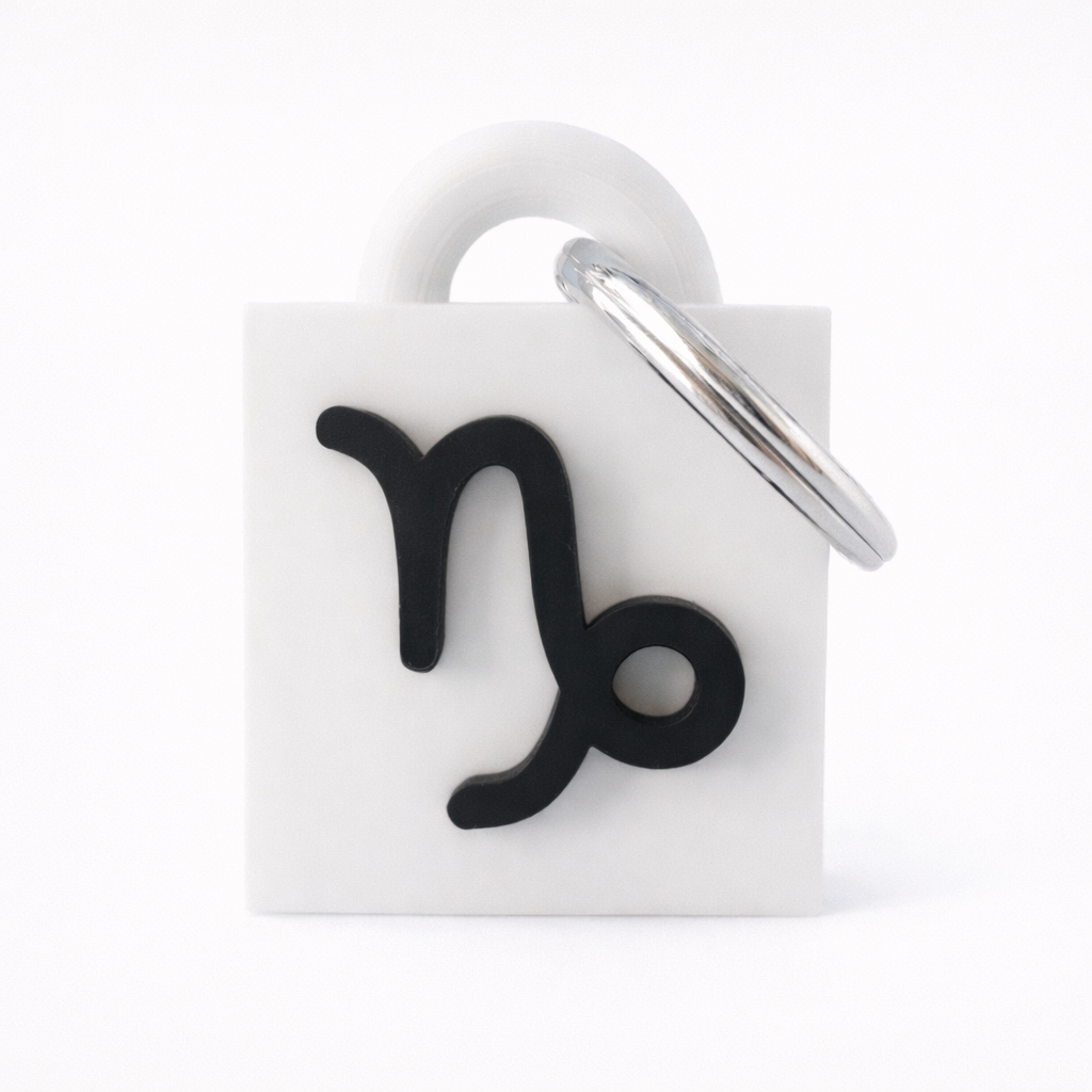 Capricorn Keychain