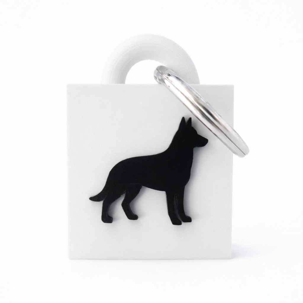 German Shepherd Keychain