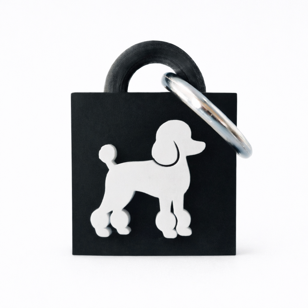 Poodle Keychain