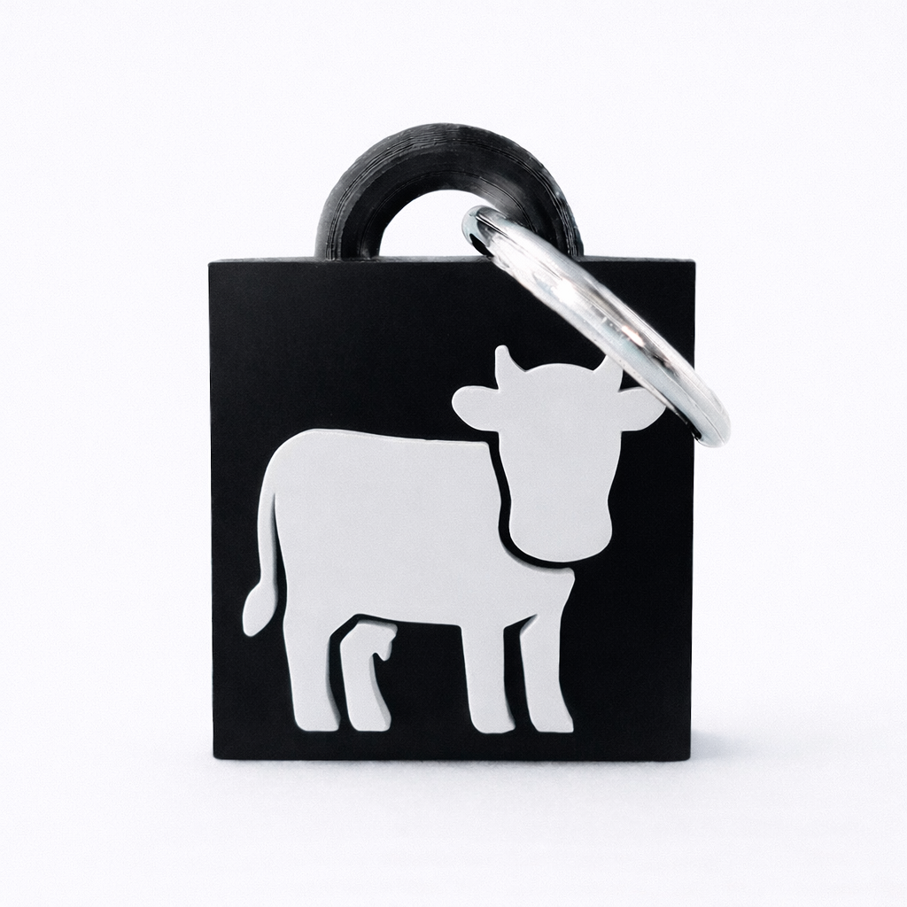 Cow Keychain