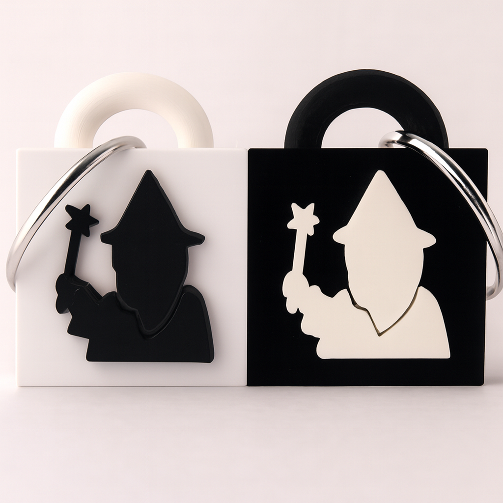 Spellforge Wizard Keychain