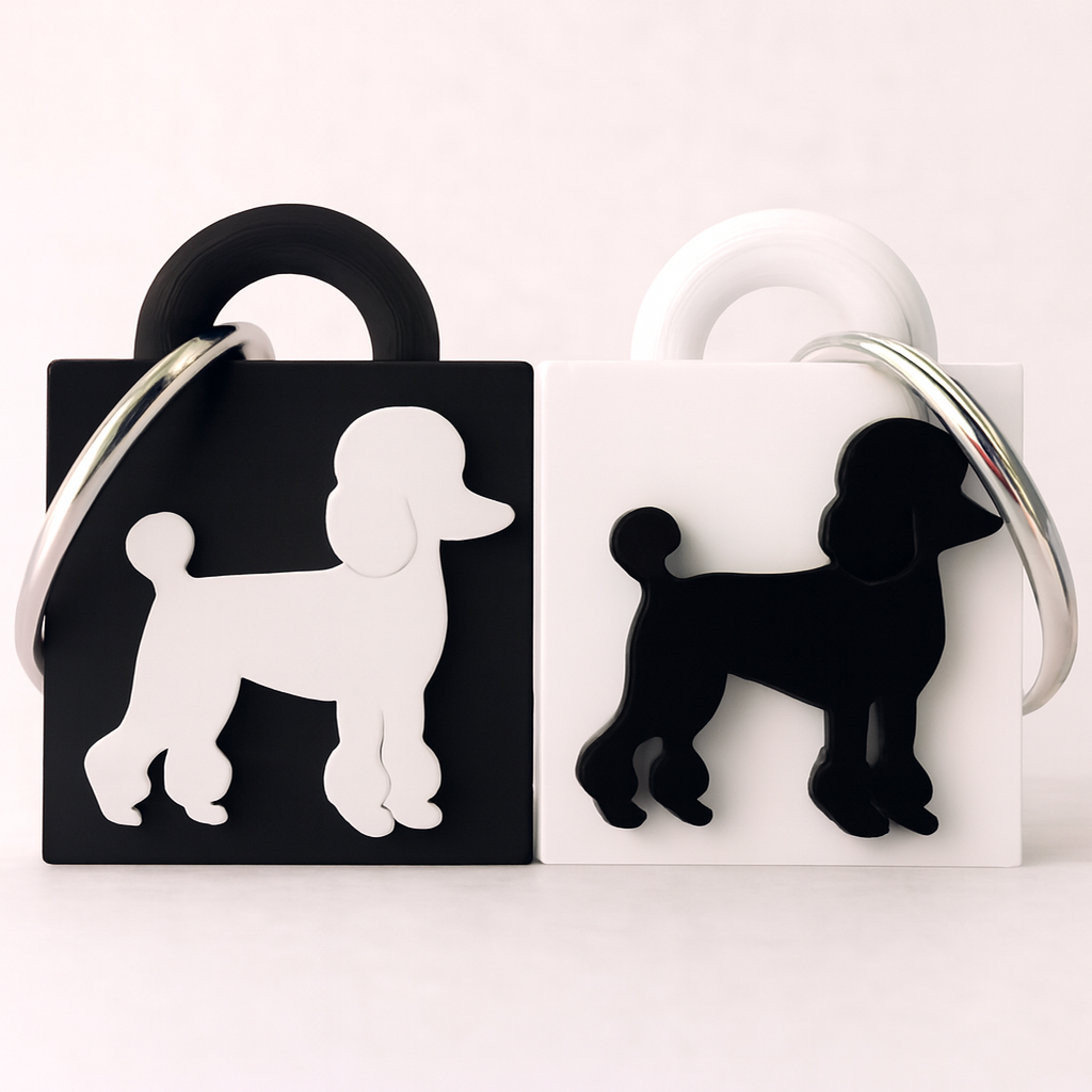 Poodle Keychain