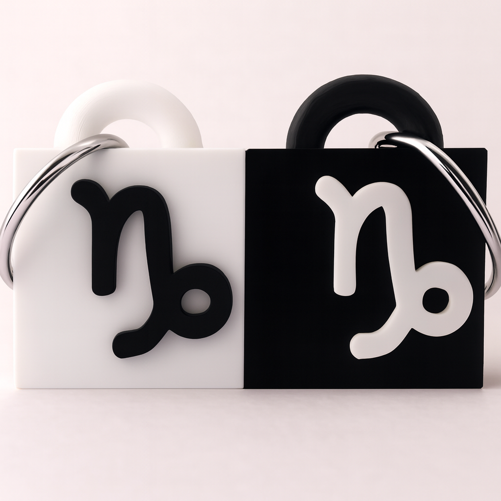 Capricorn Keychain