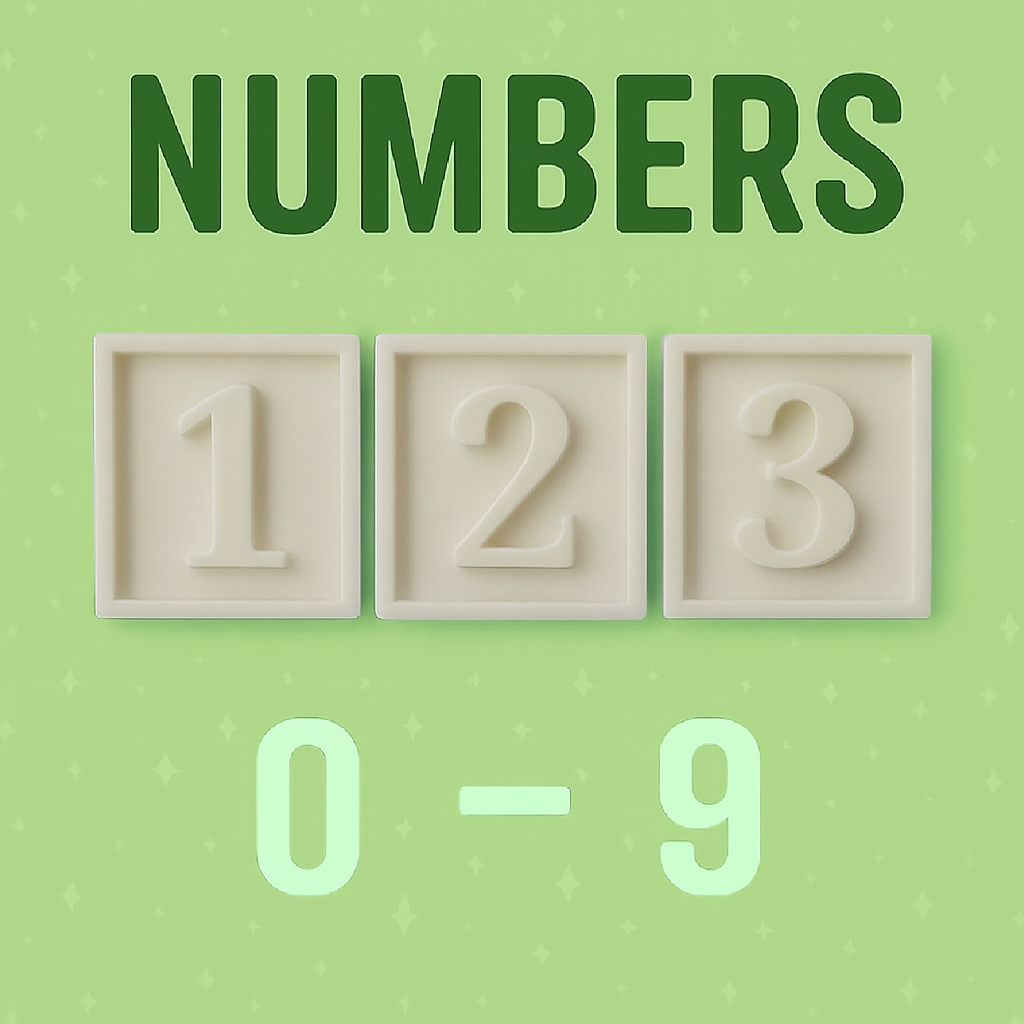 Cube: Numbers 0-9